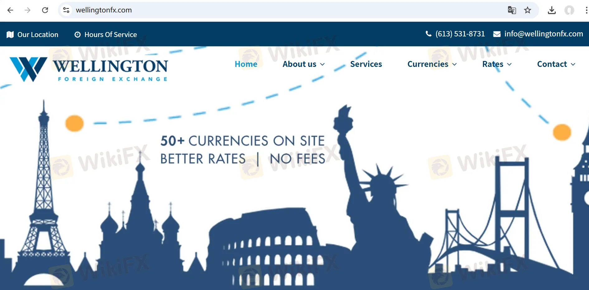Wellington's homepage