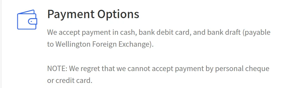 Payment options