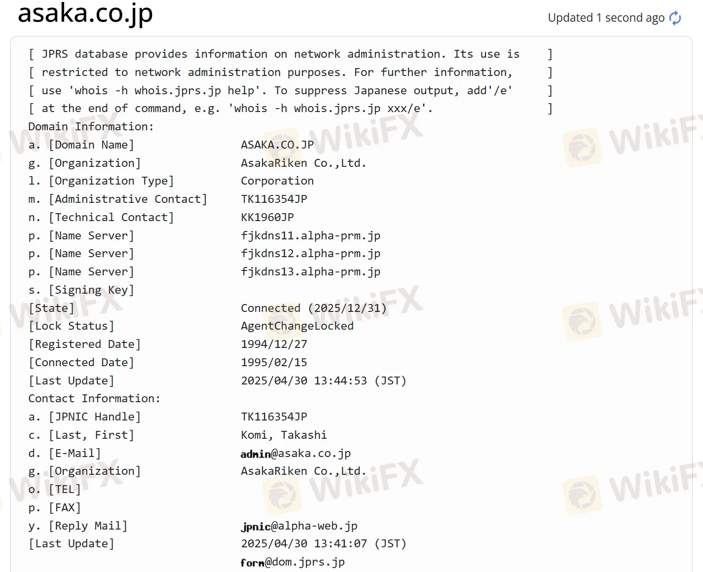 Domain information Domain information