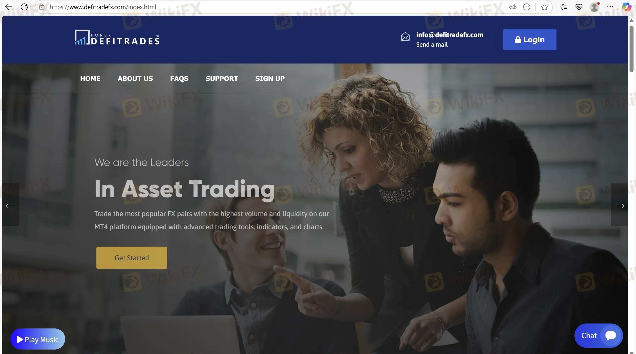 Defi Trade Fx's homepage