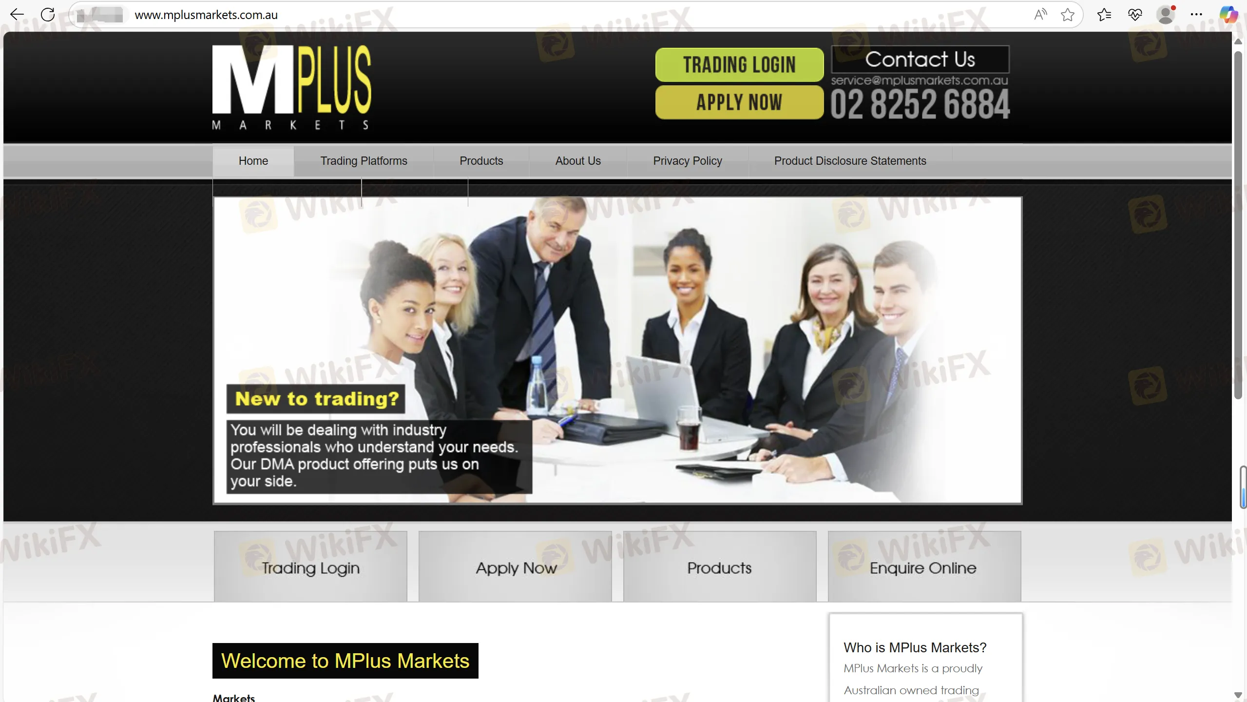 Mplus Markets Review Summary Founded 2021 Registered Country/Region Australia Regulation No regulation Market Instruments Forex, CFDs, futures, shares Demo Account ✅ Leverage / Spread / Trading Platform MT4, Webiress, Mobile IRESS Minimum Deposit / Customer Support Tel: 02 8252 6884 Email: service@mplusmarkets.com.au Address: Level 5, Exchange House, 10 Bridge St, Sydney NSW 2000 Mplus Markets' homepage