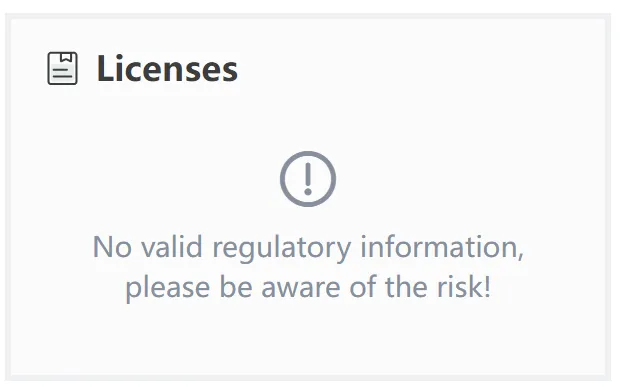 No license