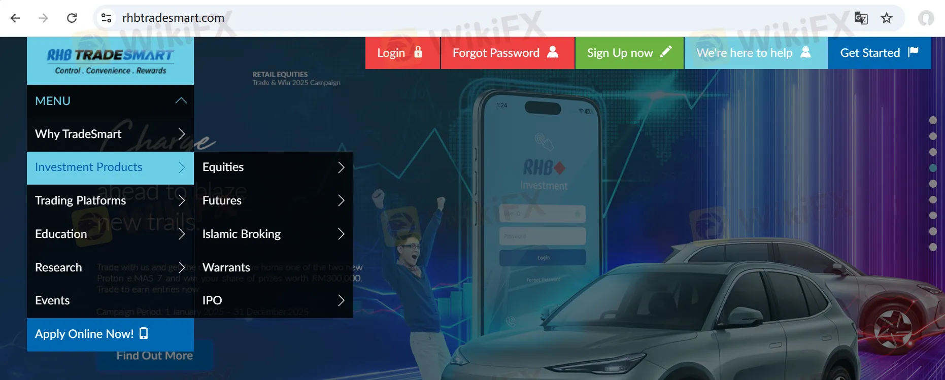 What Can I Trade on RHB?