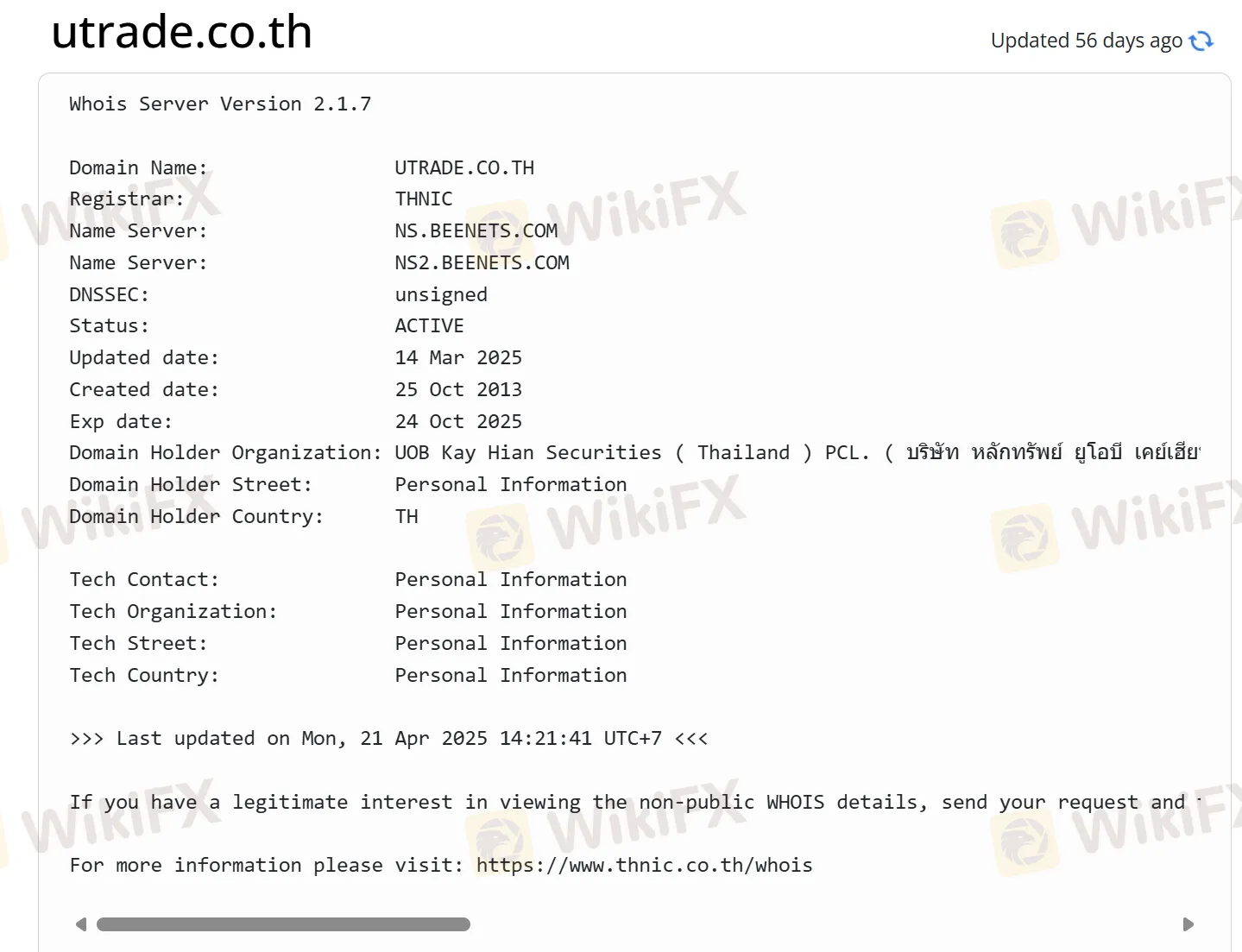 Domain information