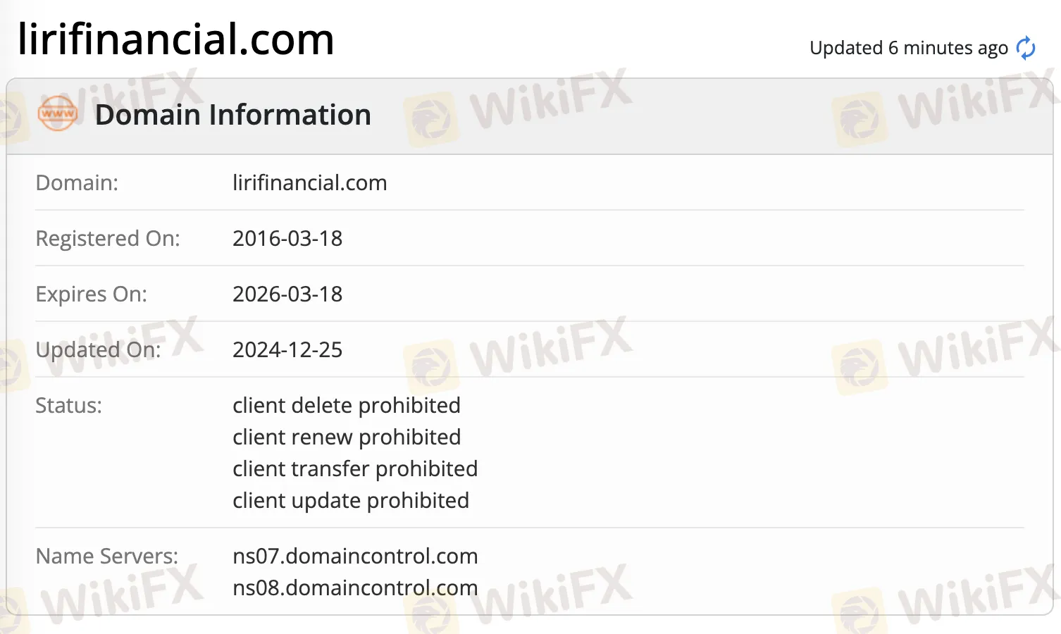 Domain information