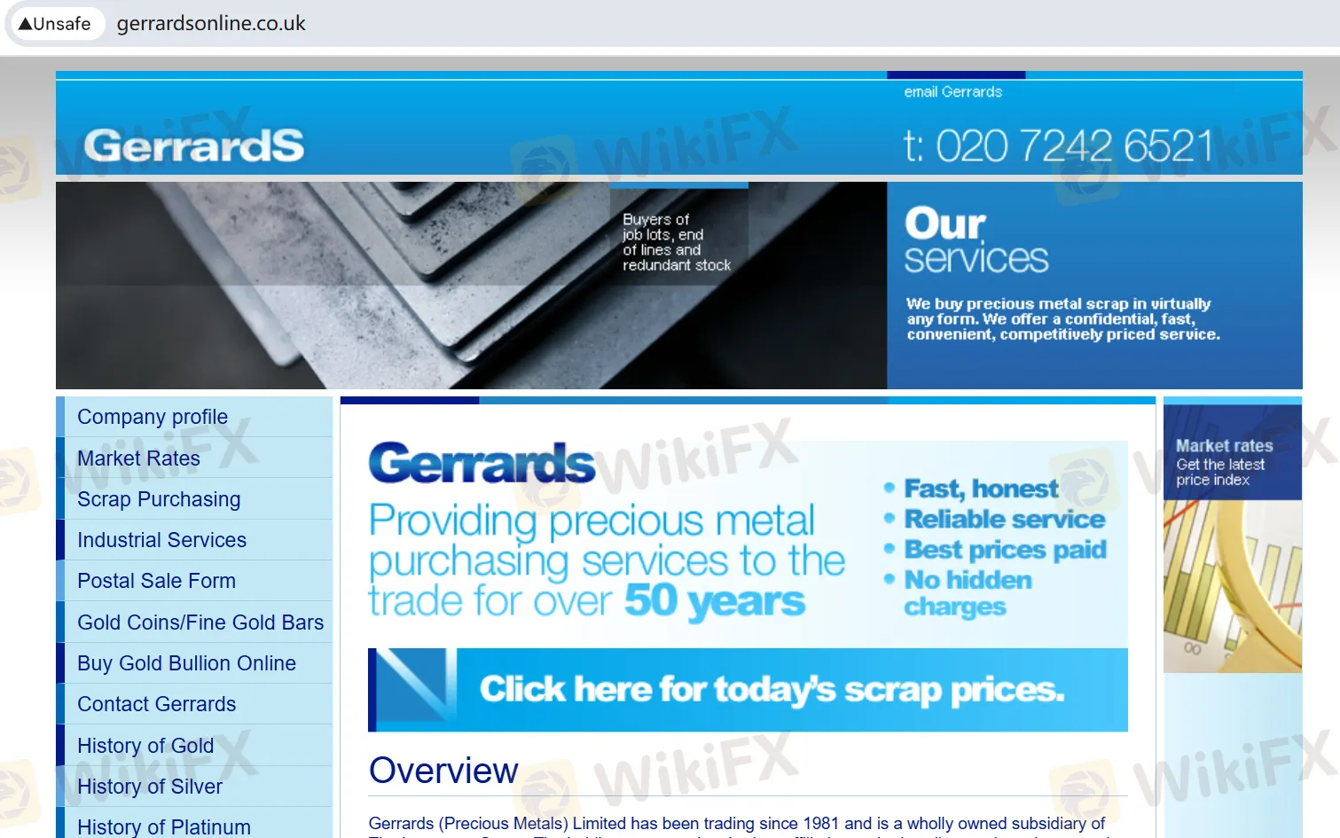 Gerrards' homepage