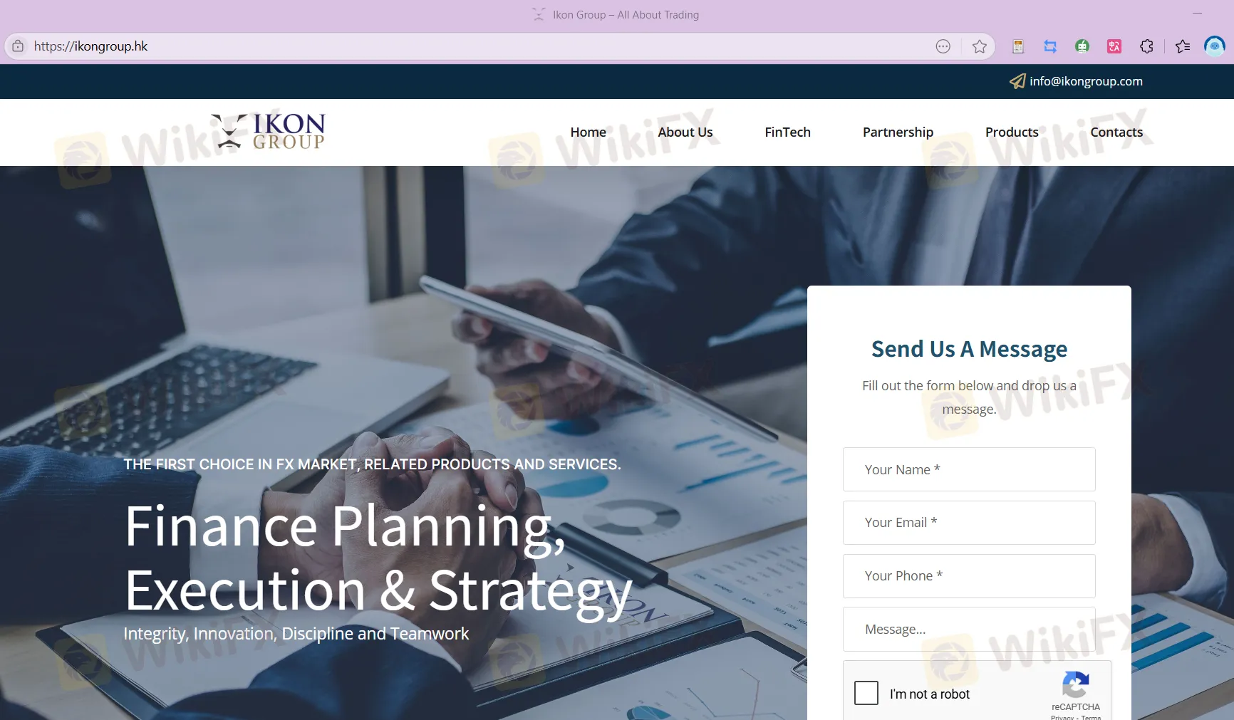 IKON Group's homepage