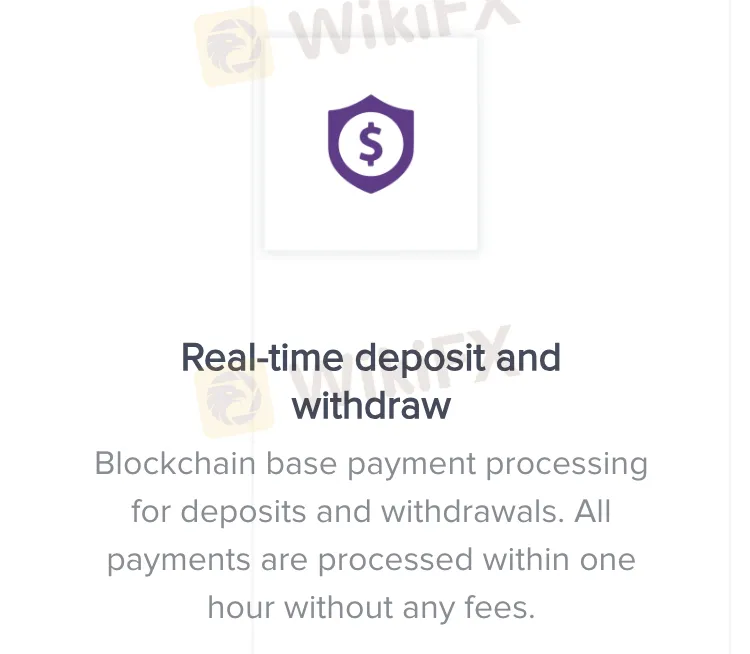 Deposit and Withdrawal