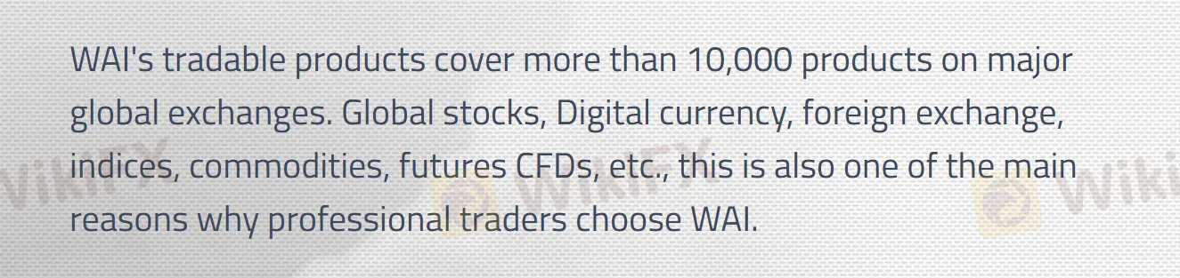 What Can I Trade on WAI?