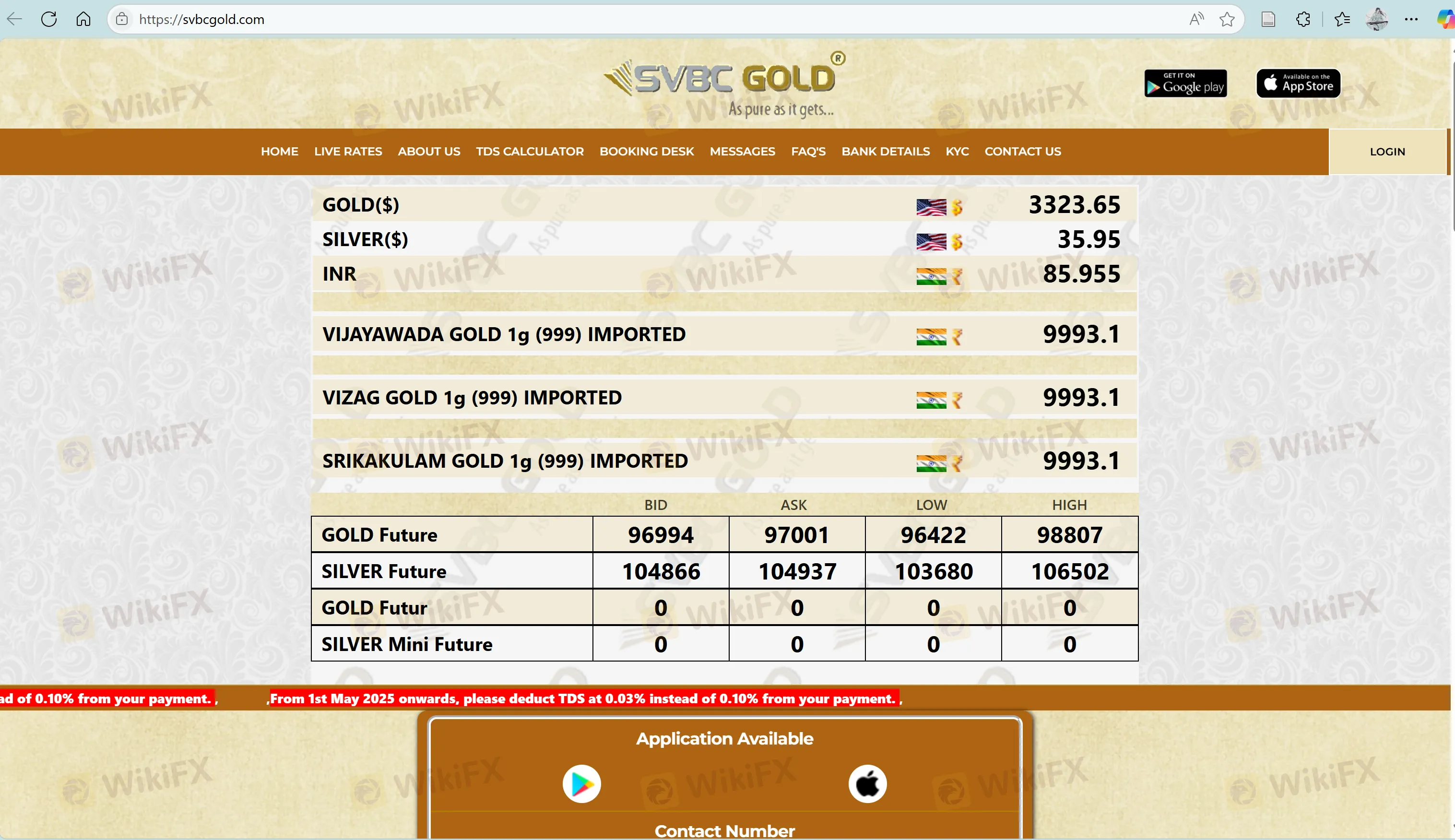 SVBC GOLD's homepage