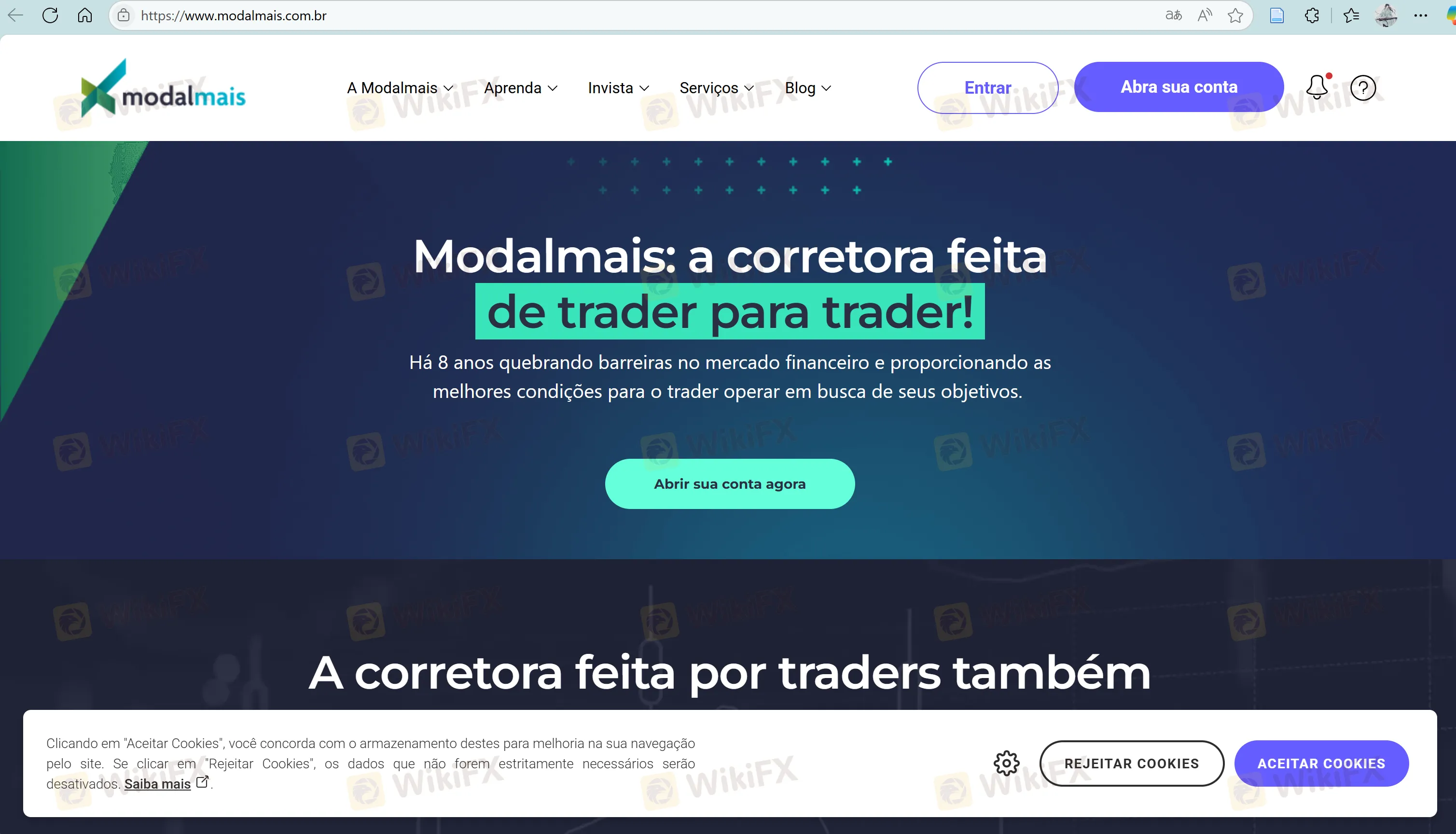 Modalmais' homepage