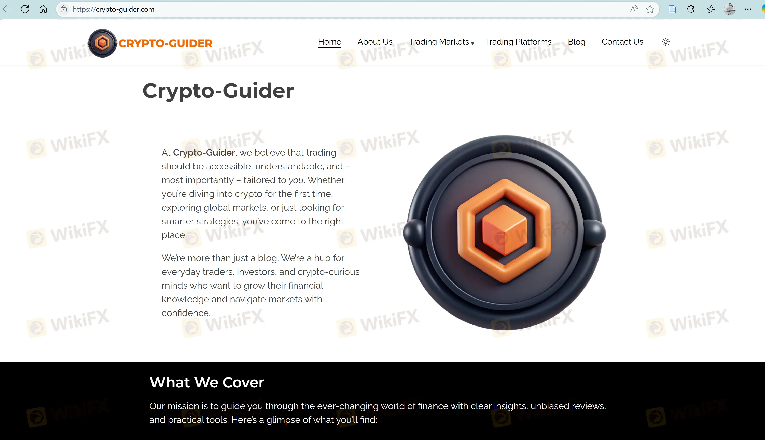 Crypto-Guider's homepage