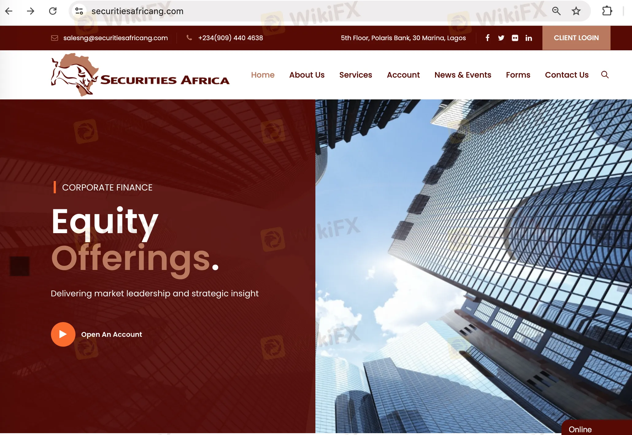 SAFL's homepage