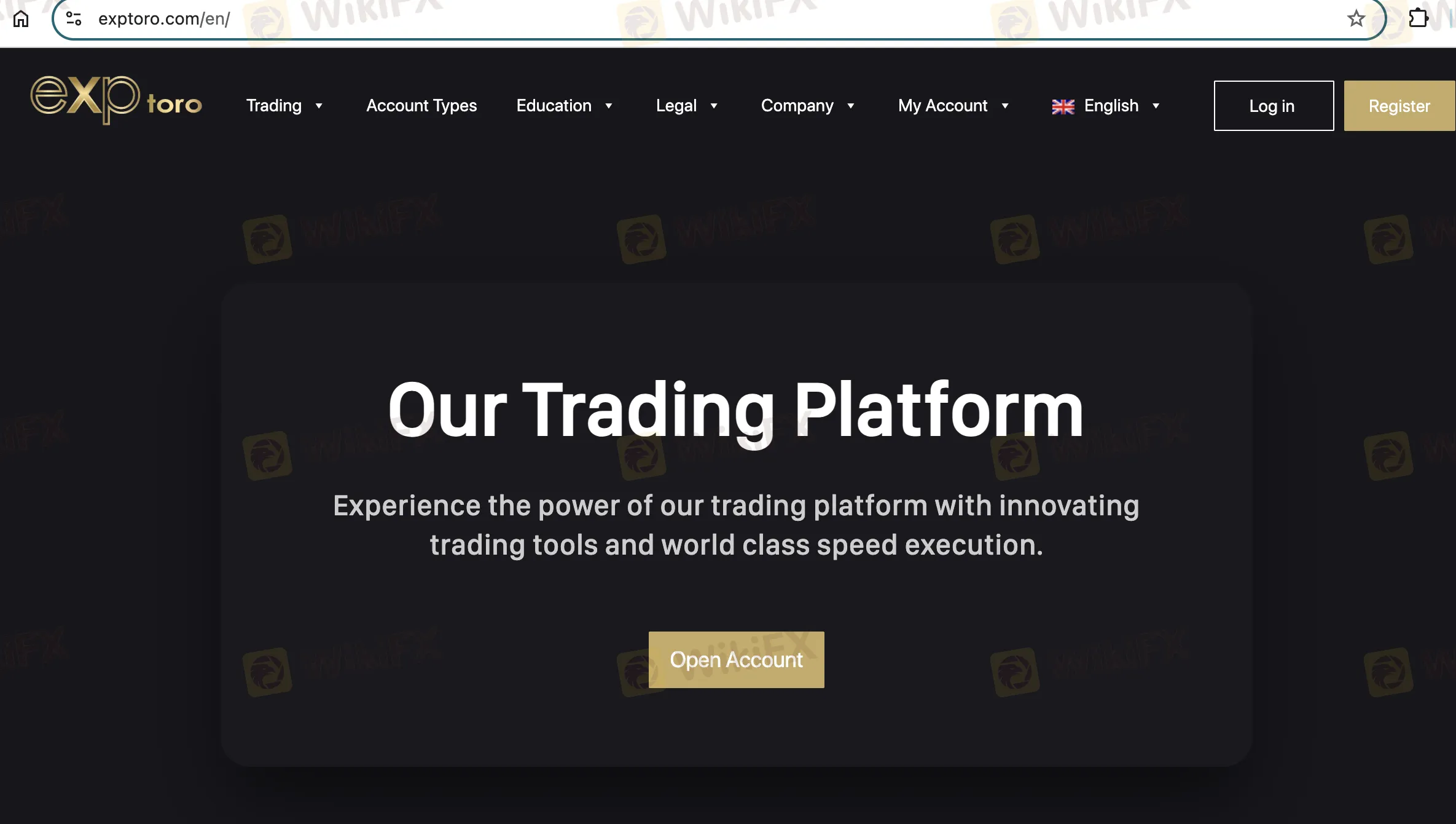 Exptoro's homepage Exptoro's homepage