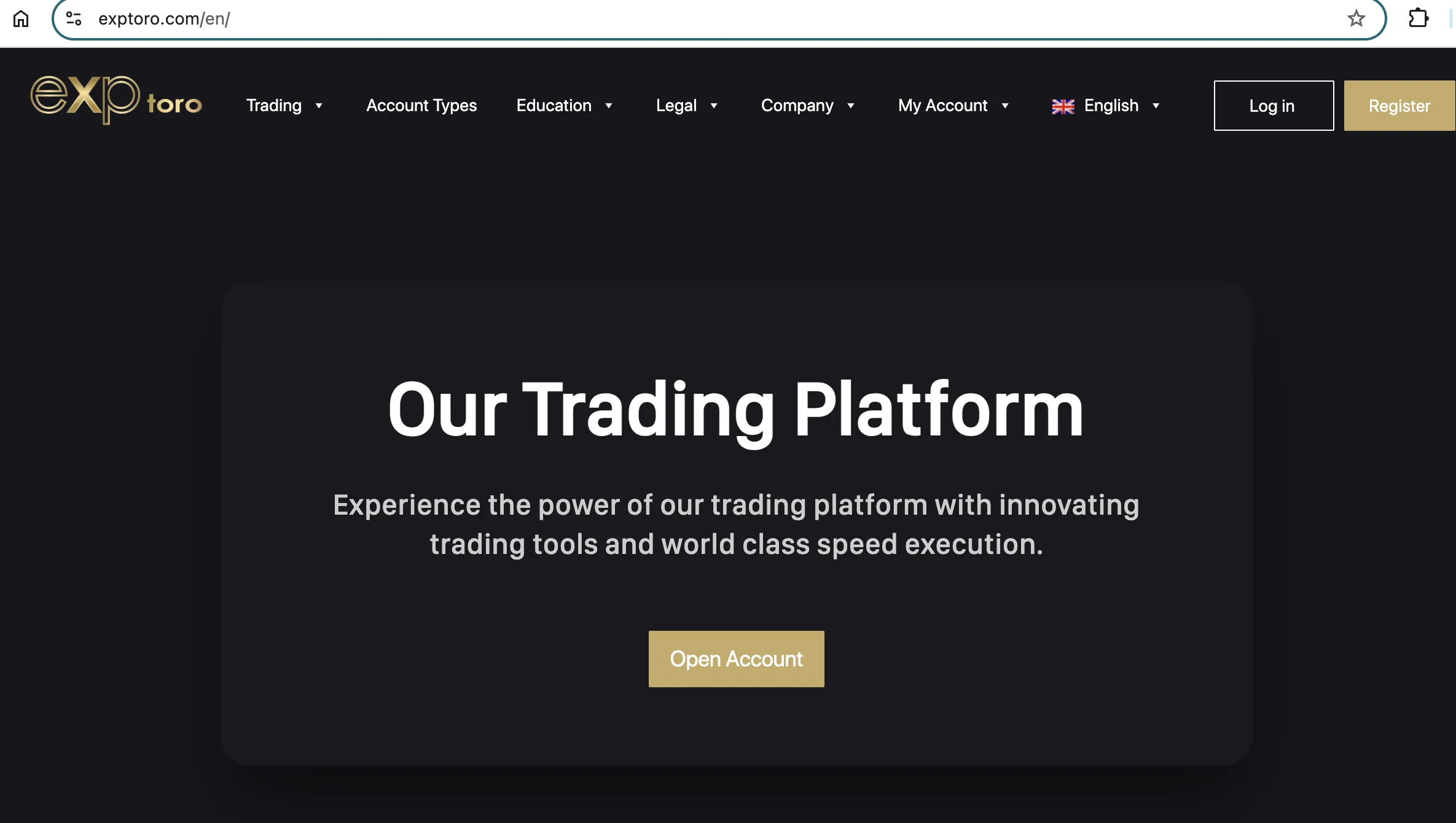 Exptoro's homepage Exptoro's homepage