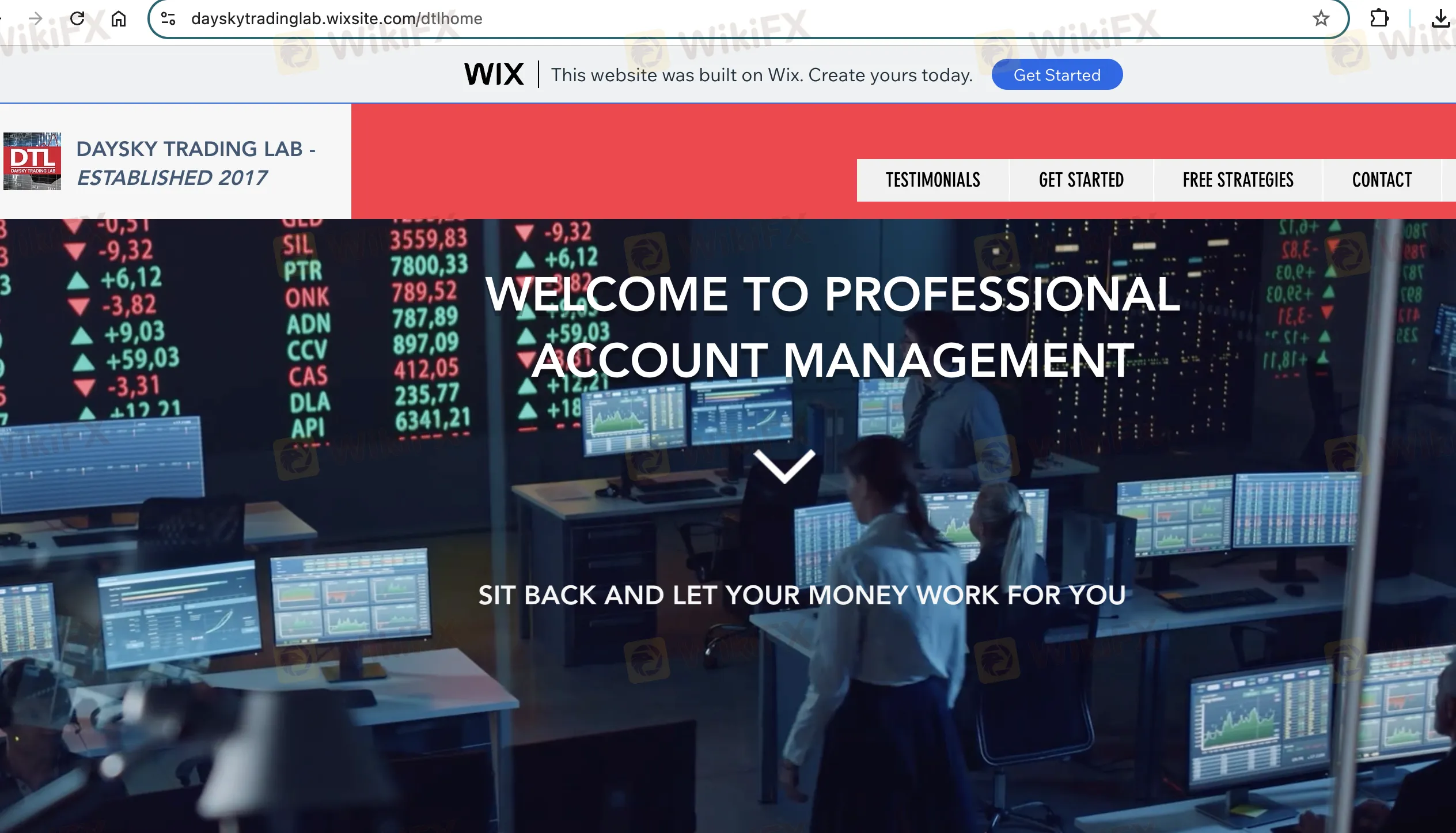 Daysky Trading Lab LTD's homepage