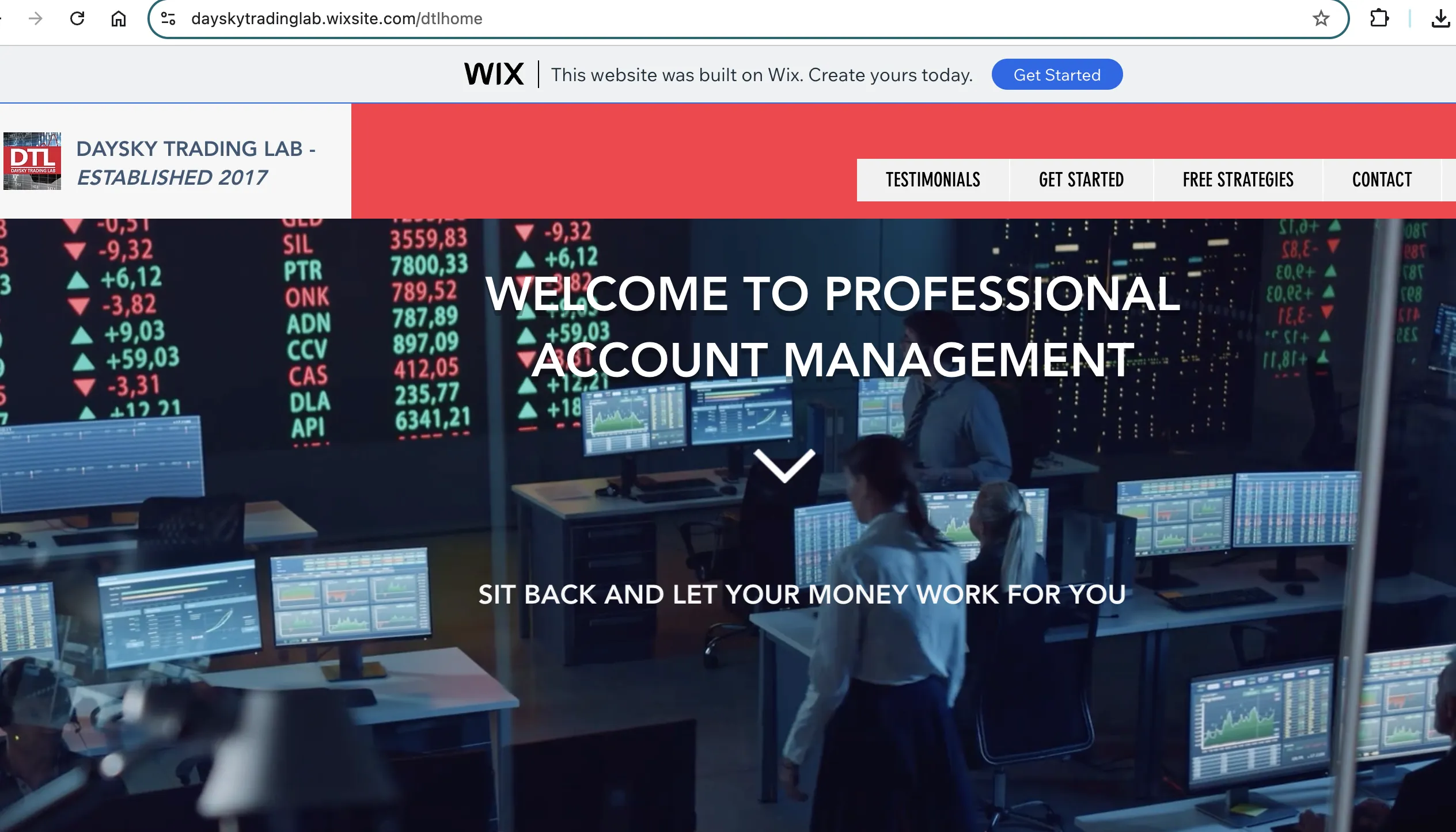 Daysky Trading Lab LTD's homepage Daysky Trading Lab LTD's homepage