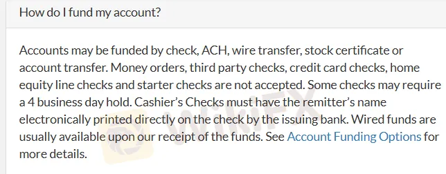 Deposit and Withdrawal