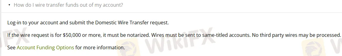 Deposit and Withdrawal