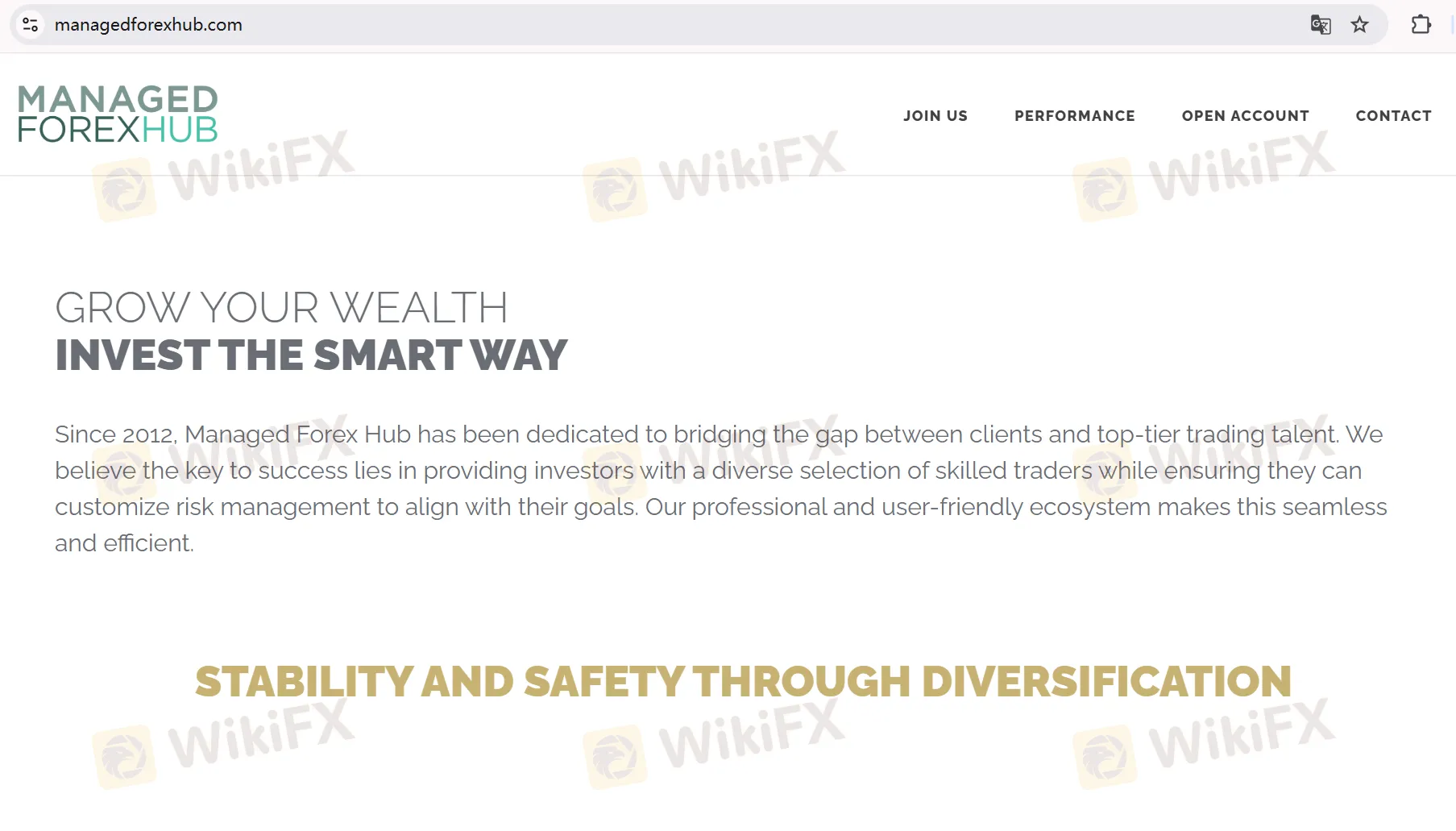 MANAGED FOREXHUB's homepage