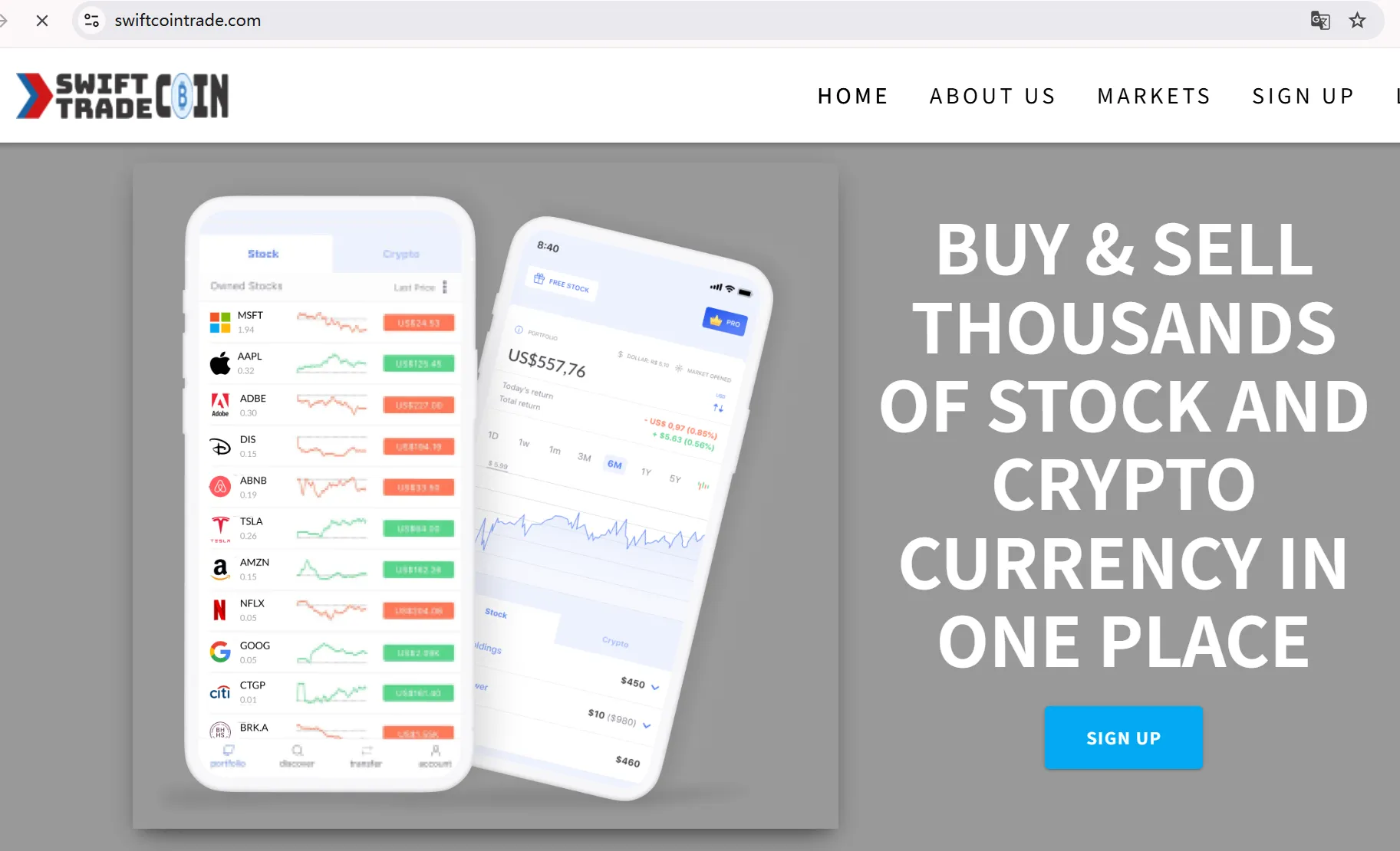 Swift Coin Trade's homepage Swift Coin Trade's homepage