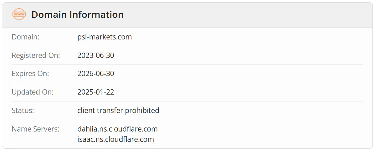 Domain information