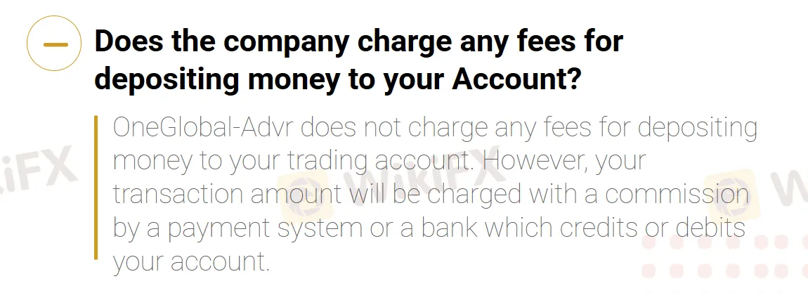 Deposit fees