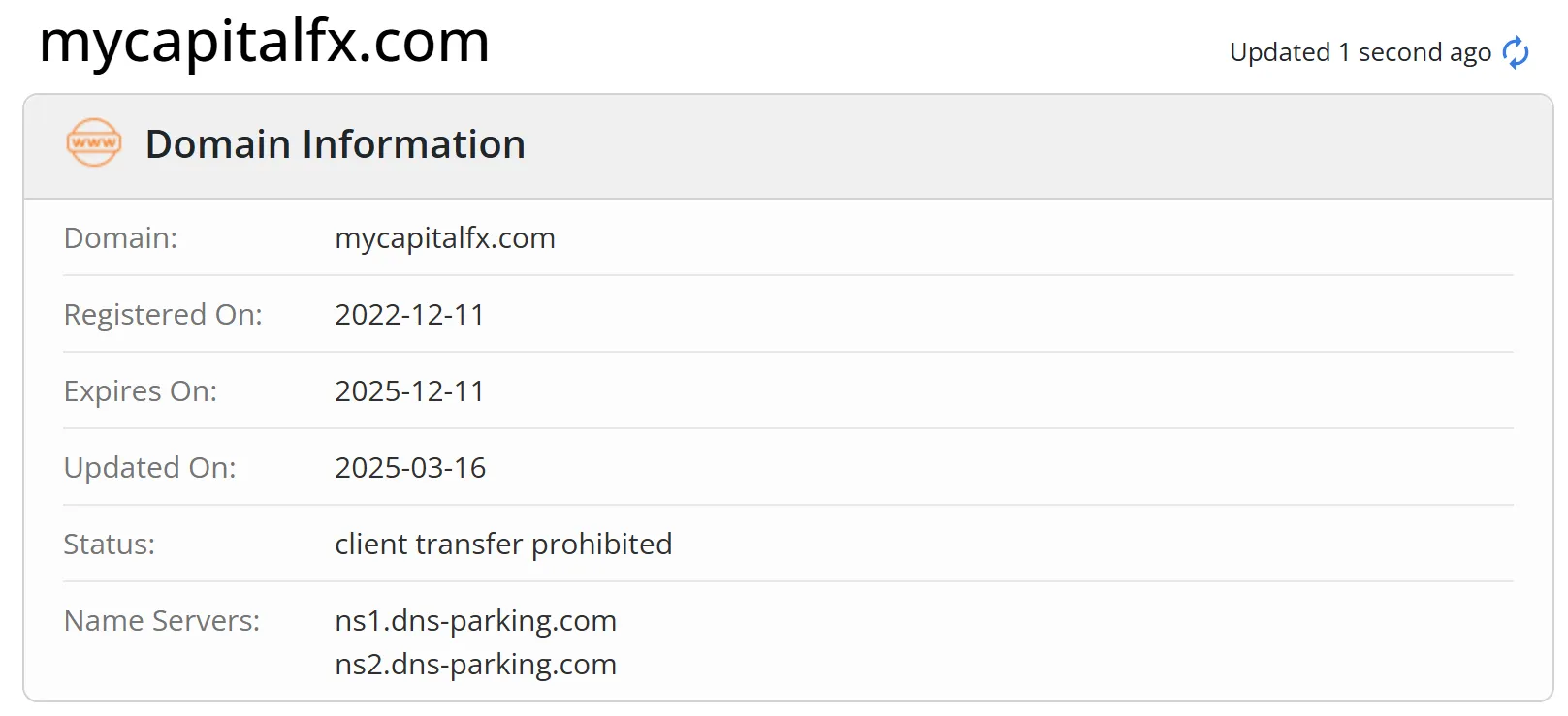 Domain information