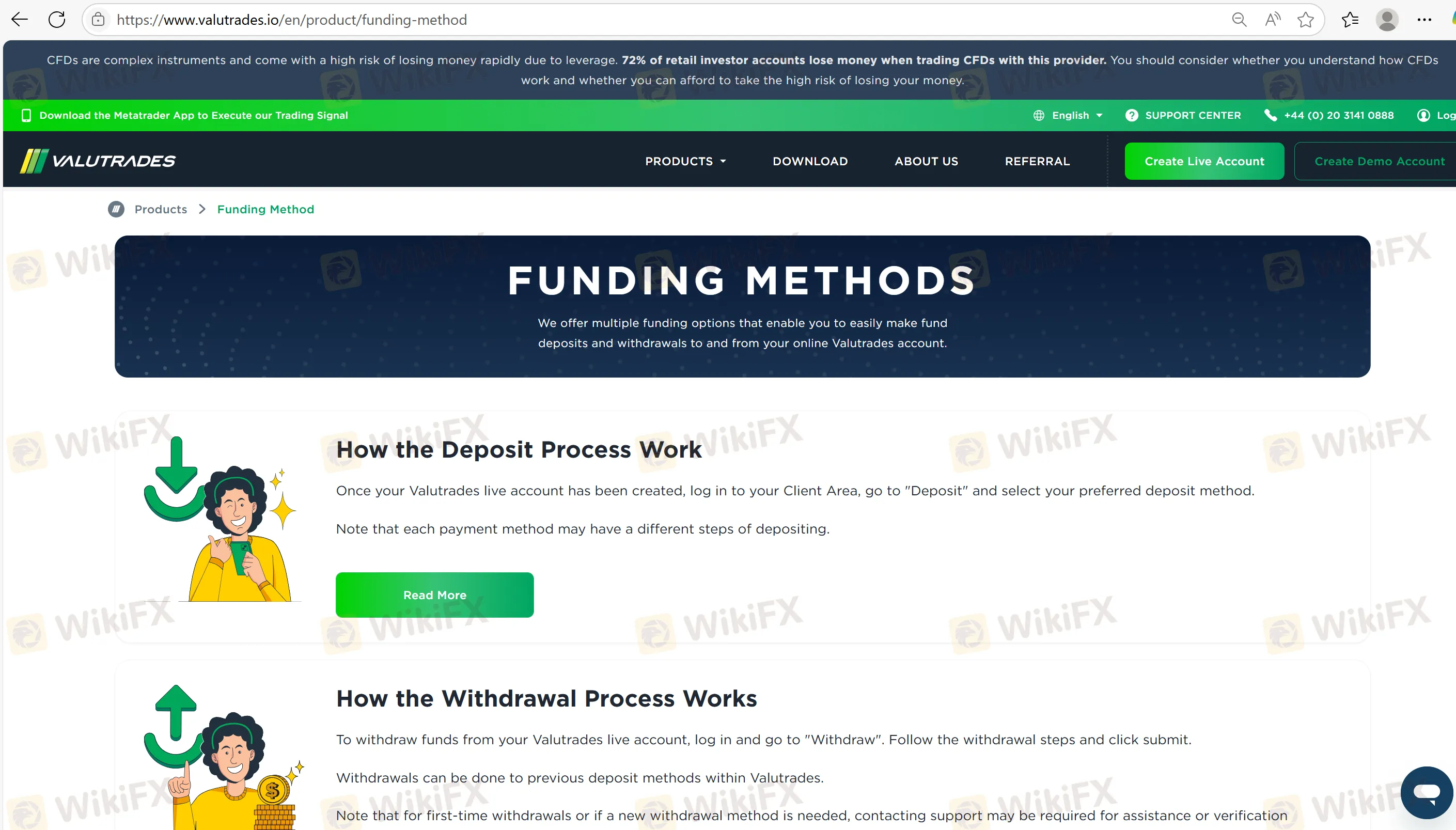 Deposit and Withdrawal