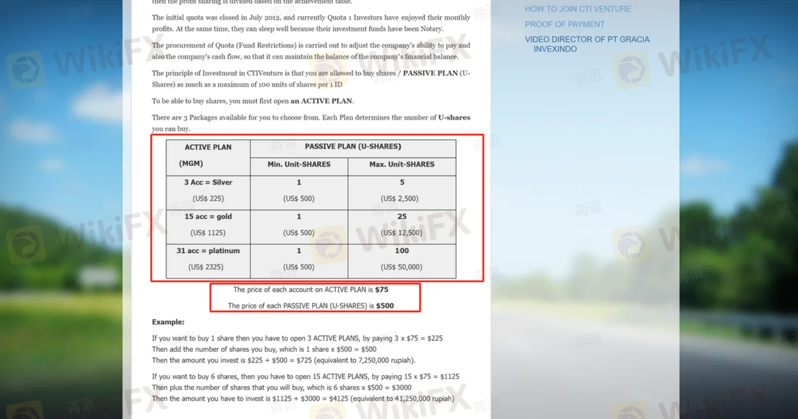 Investment Plan