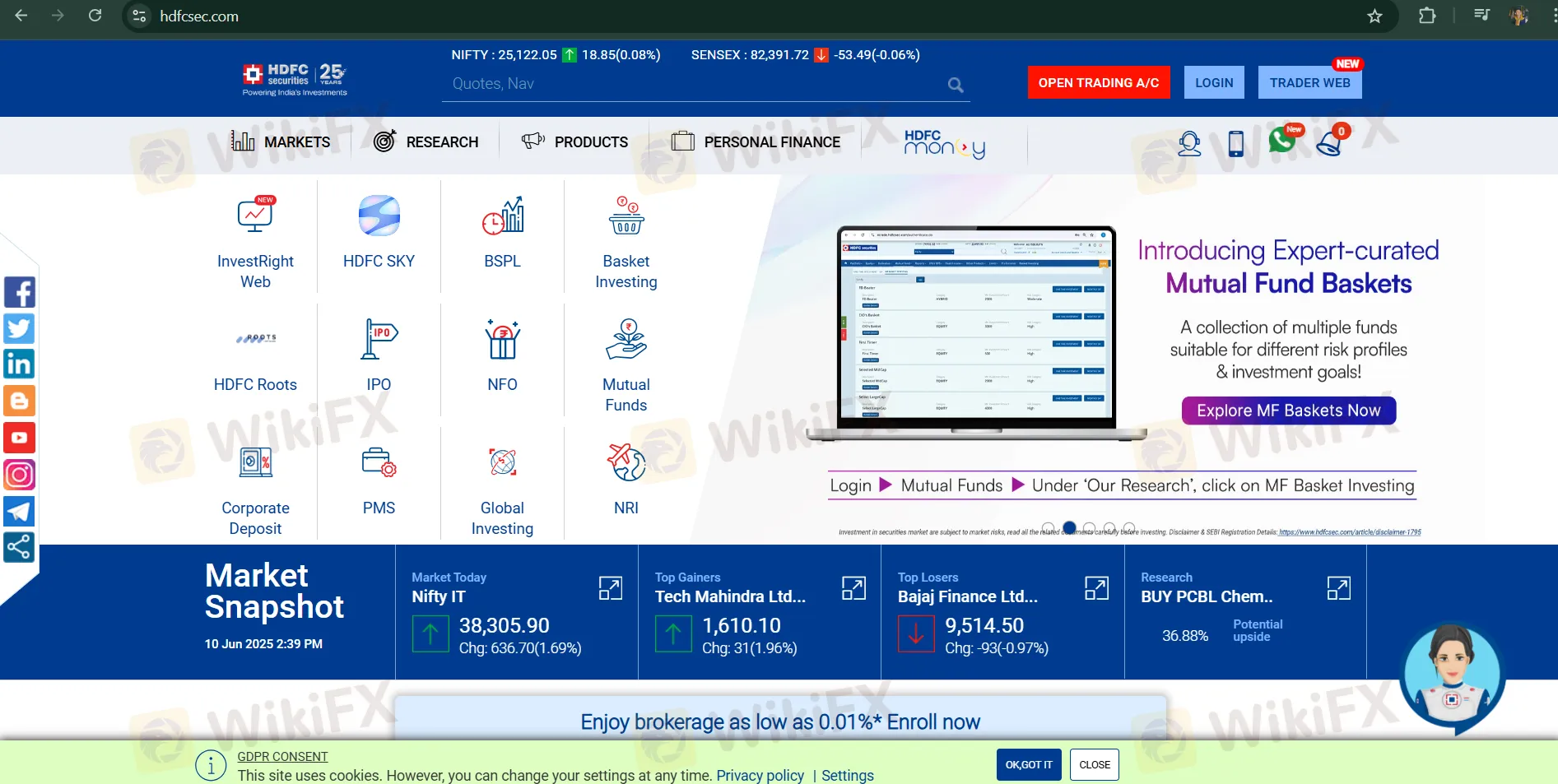 HDFC Securities Information