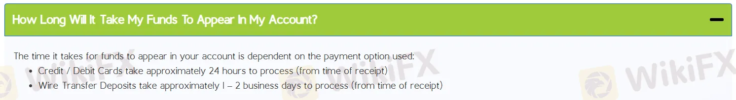 Deposit and Withdrawal