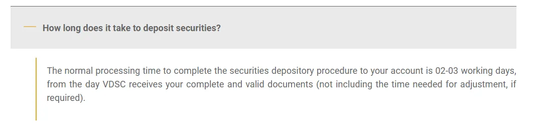 Deposit and Withdrawal