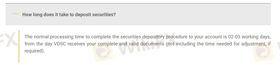 Deposit and Withdrawal Deposit and Withdrawal