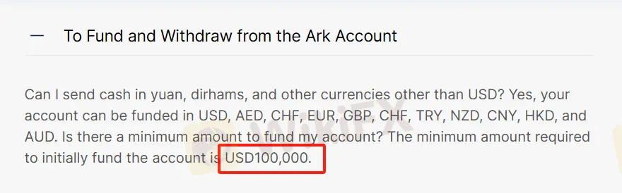 Deposit and Withdrawal