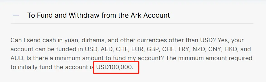 Deposit and Withdrawal