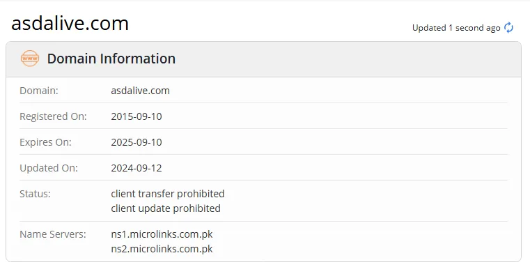 Domain information