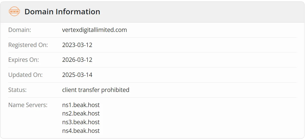Domain information Domain information