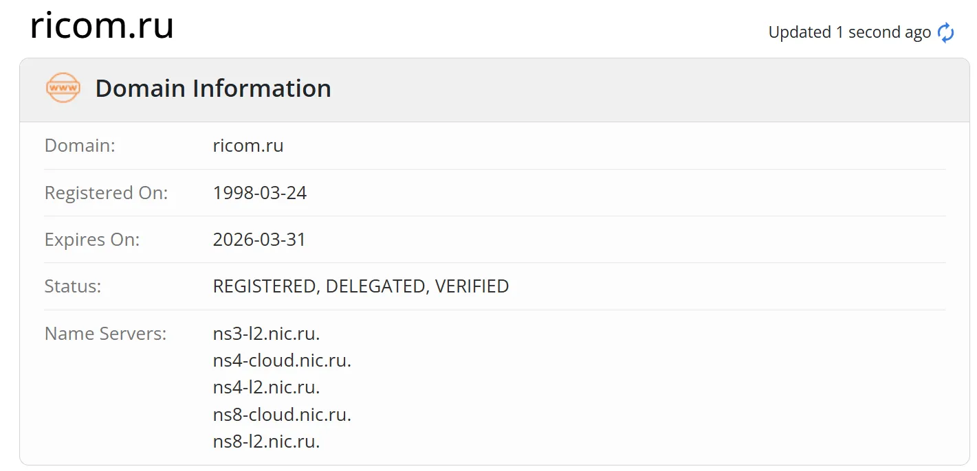 Domain information