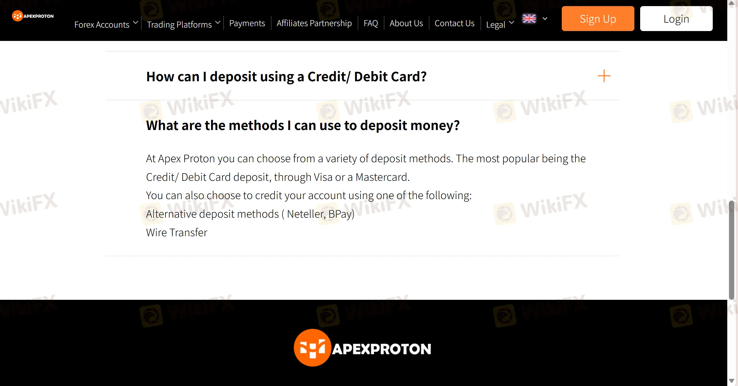 Deposit & Withdrawal