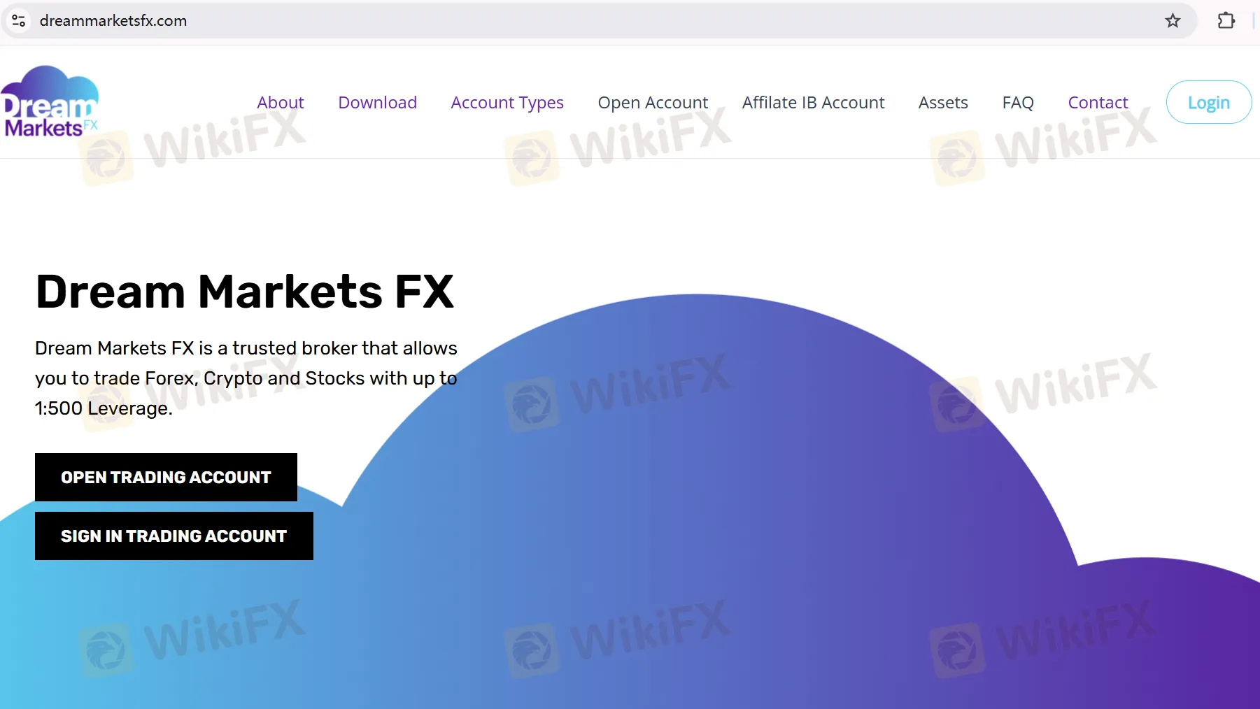 DreamMarkets FX's homepage