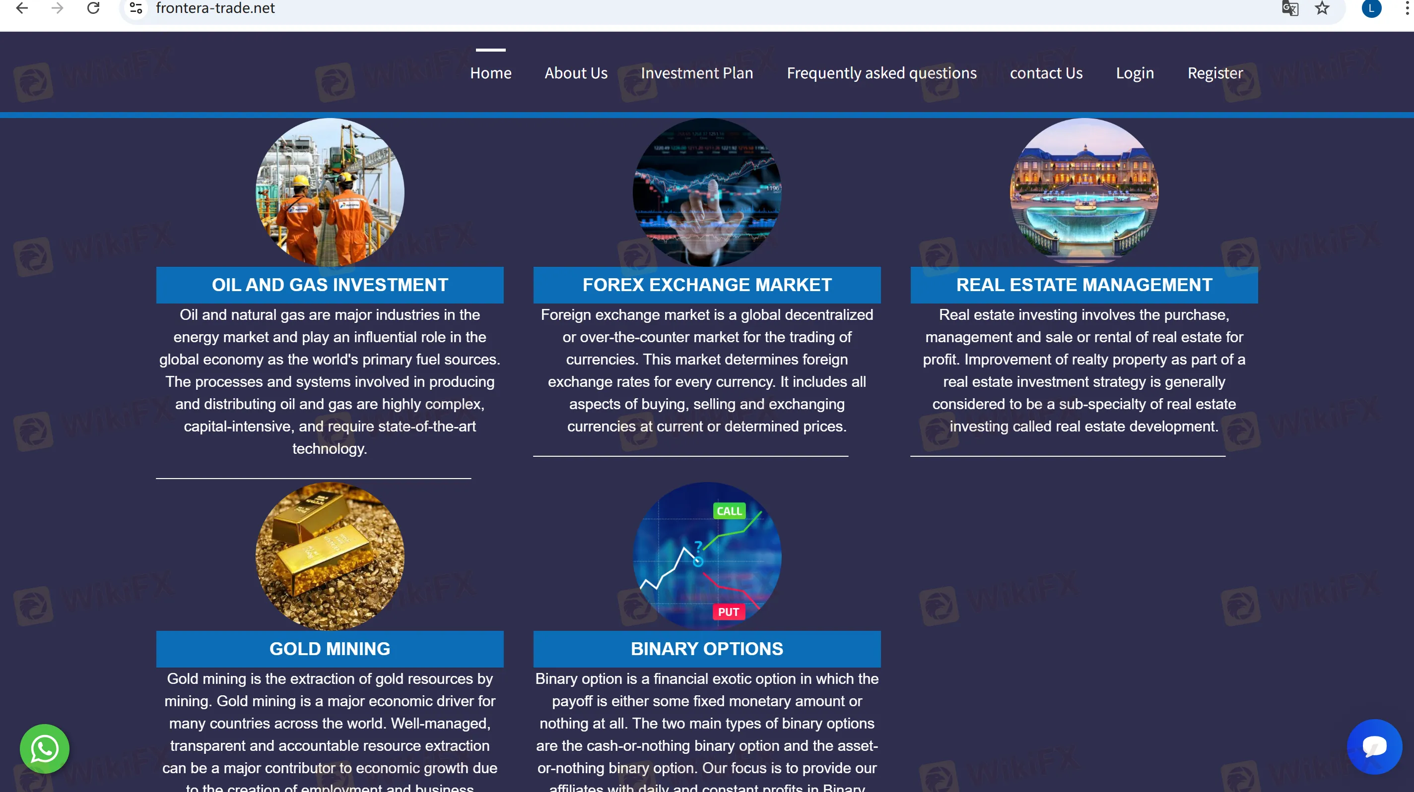 What Can I Trade on FRONTERA-TRADE?