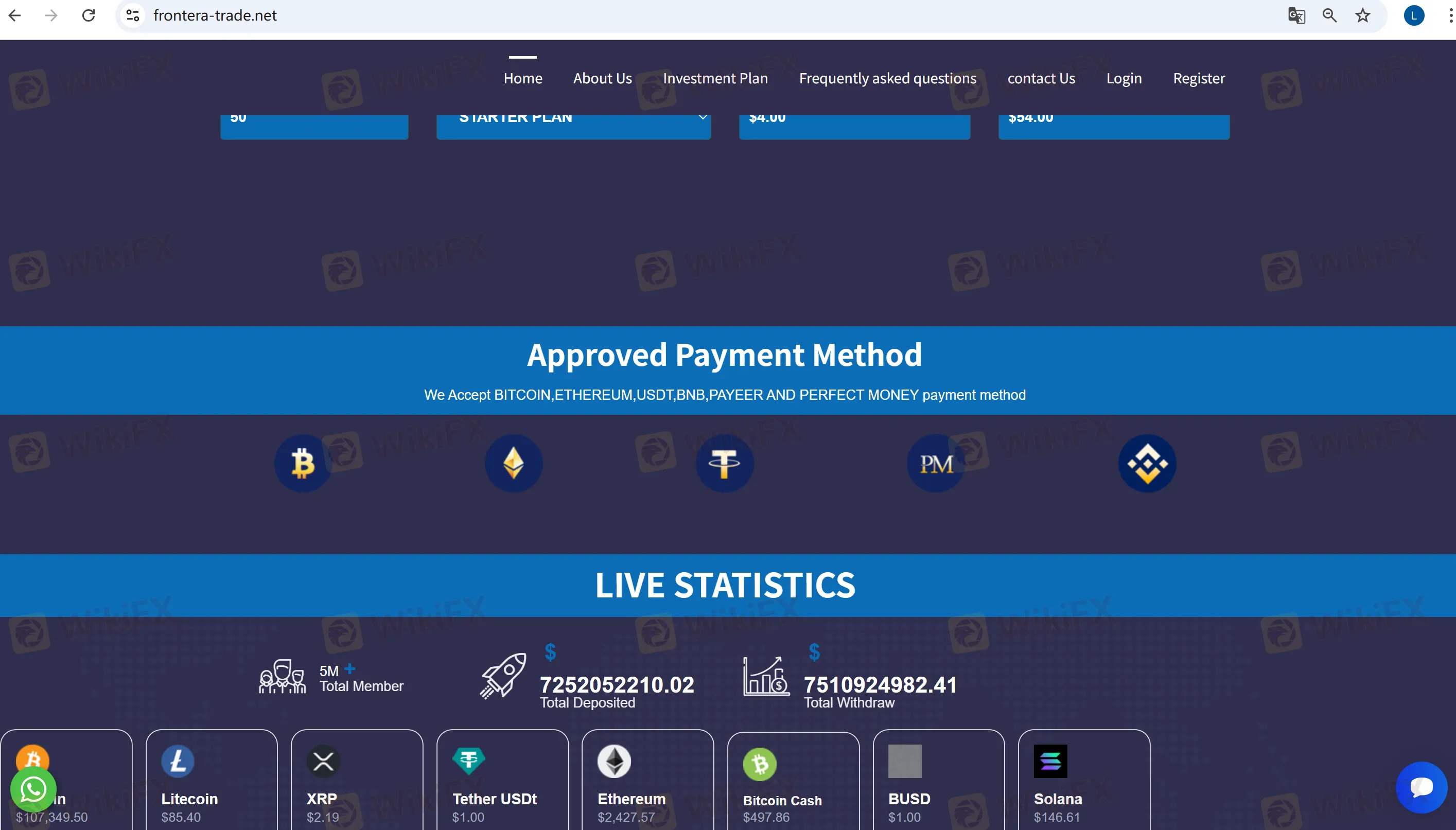Deposit and Withdrawal