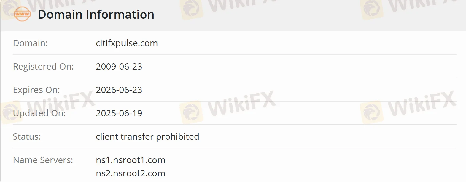 Domain information