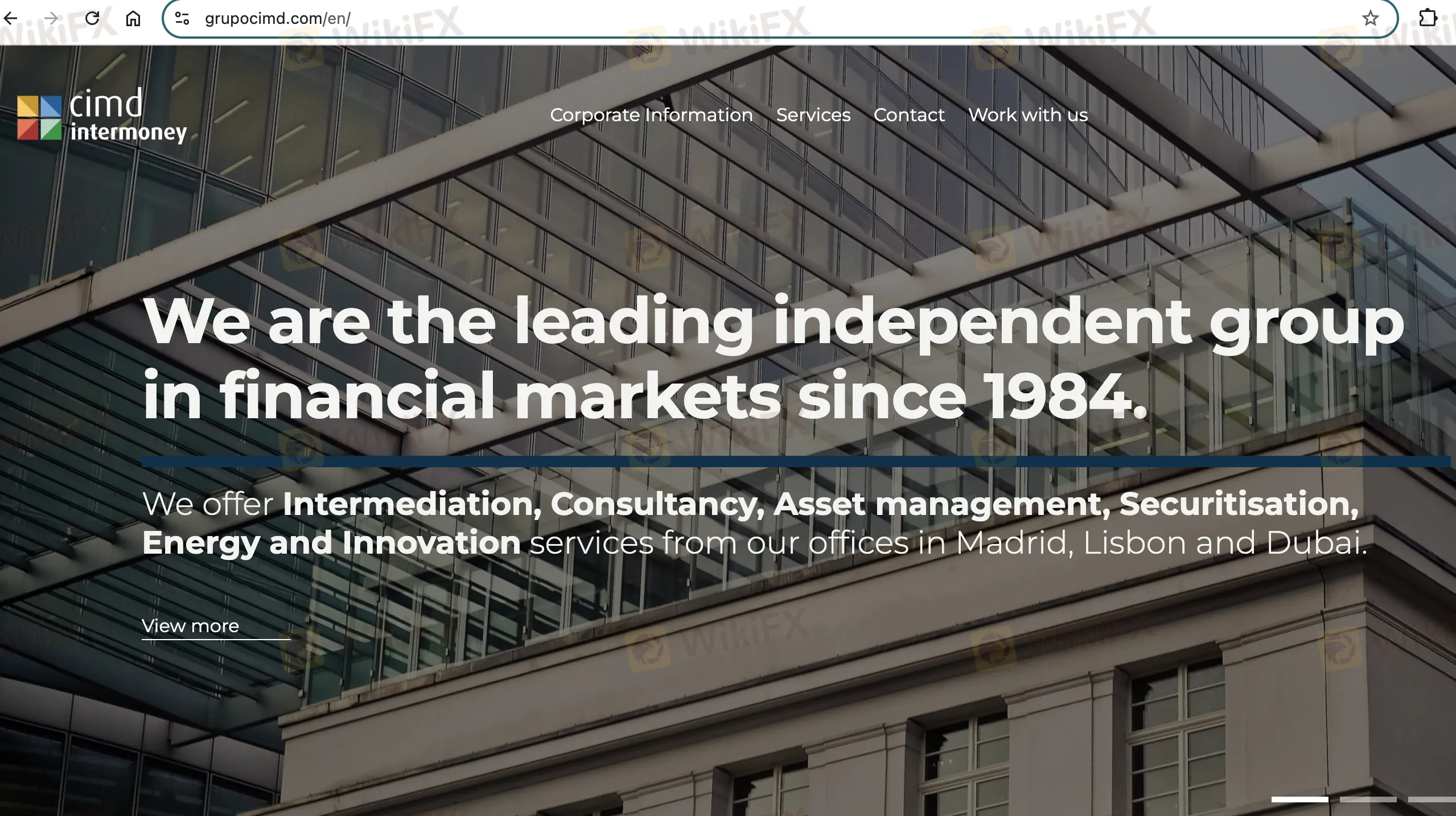 CIMD's homepage
