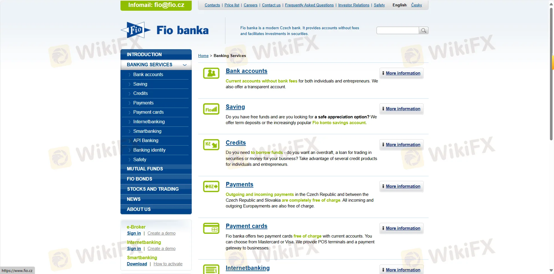 What Can I Trade on Fio banka?