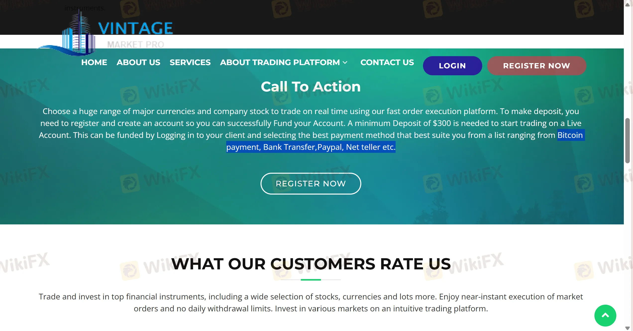 Deposit and Withdrawal