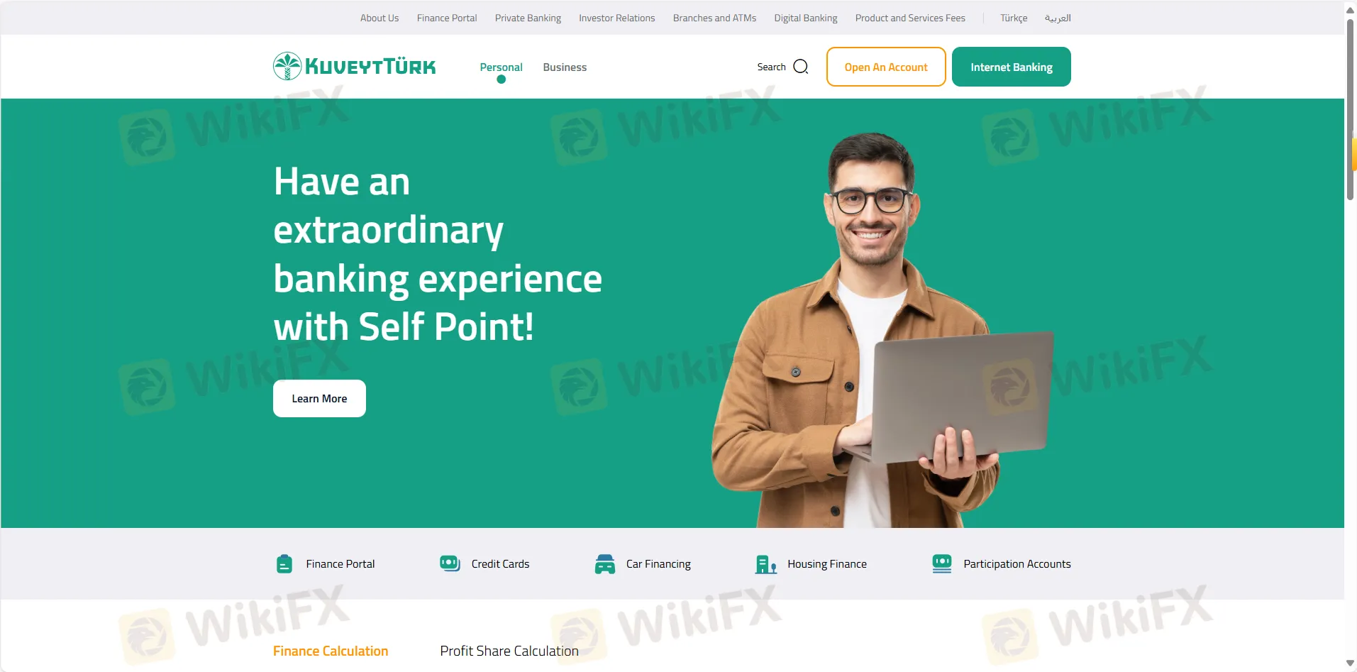 Kuveyt Türk's homepage