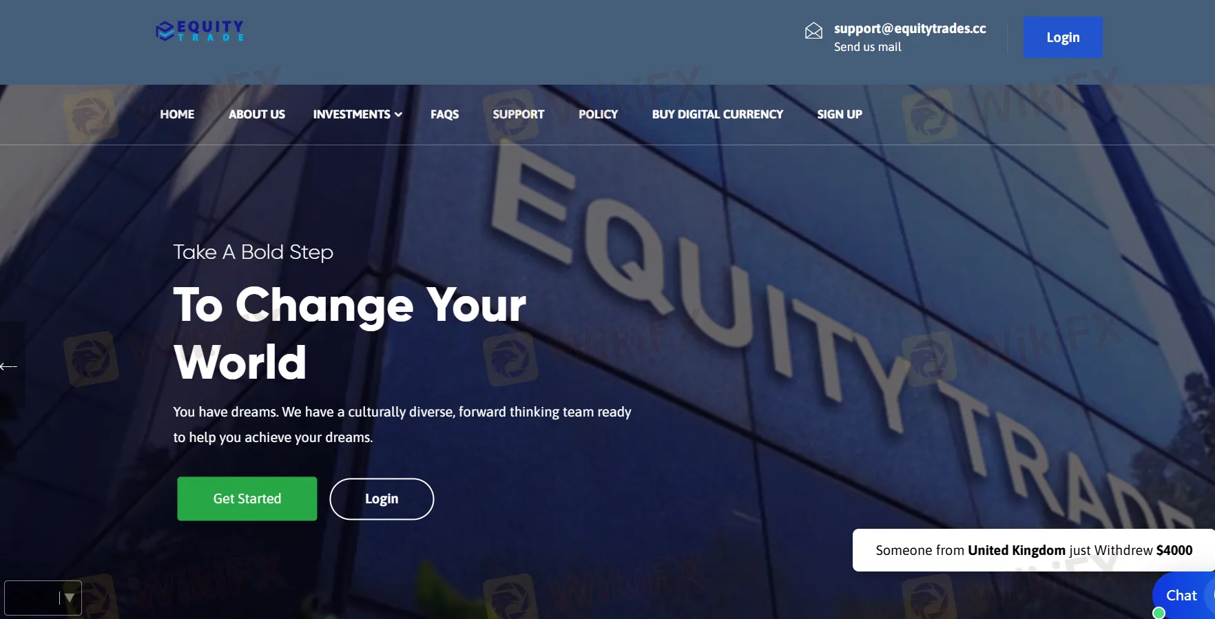EQUITY TRADE Informação