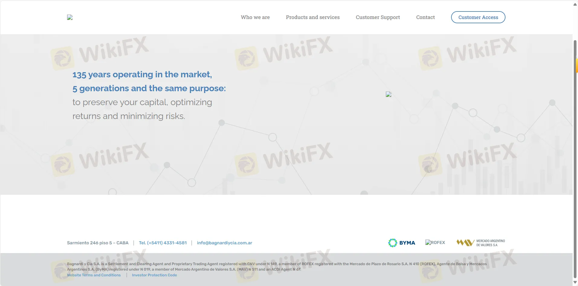 Página de inicio de Bagnardi y